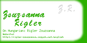 zsuzsanna rigler business card